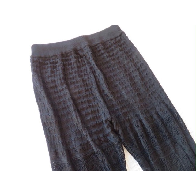 【Mame】curtain lace knitted trousers／ 2