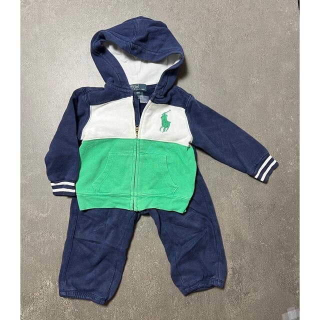 POLO RALPH LAUREN(ポロラルフローレン)のラルフローレン　パーカー　スウェットセット　80 キッズ/ベビー/マタニティのベビー服(~85cm)(ジャケット/コート)の商品写真