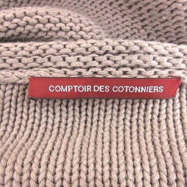 Comptoir des cotonniers(コントワーデコトニエ)のコントワーデコトニエ ニット セーター 長袖 Uネック S 茶 ブラウン レディースのトップス(ニット/セーター)の商品写真