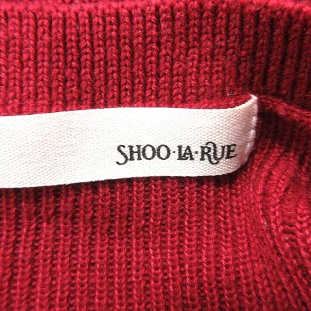 シューラルー SHOO・LA・RUE ニット セーター 長袖 L 赤 ■MO