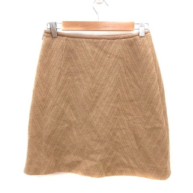 Ballsey(ボールジィ)のボールジー トゥモローランド 台形スカート ミニ ウール 36 ベージュ レディースのスカート(ミニスカート)の商品写真