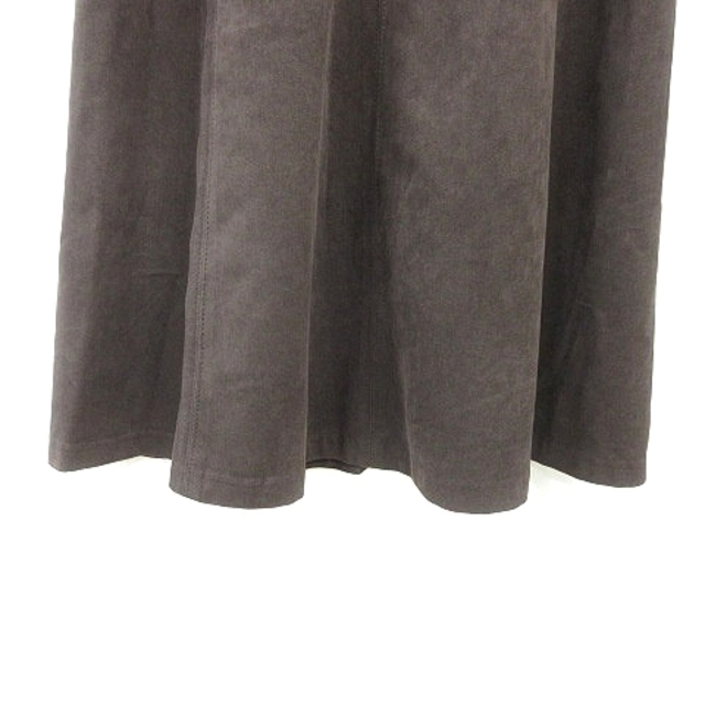 NATURAL BEAUTY BASIC(ナチュラルビューティーベーシック)のナチュラルビューティーベーシック フレアスカート ひざ丈 XS 茶 レディースのスカート(ひざ丈スカート)の商品写真