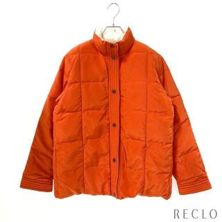 マックスマーラ(Max Mara)のBランク ジャケット ホワイト オレンジ 中綿 リバーシブル(テーラードジャケット)