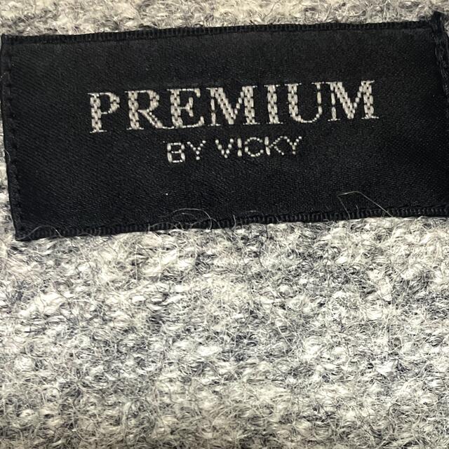 VICKY(ビッキー)のpremium BY VICKY  コート　ファーあり　グレー レディースのジャケット/アウター(その他)の商品写真