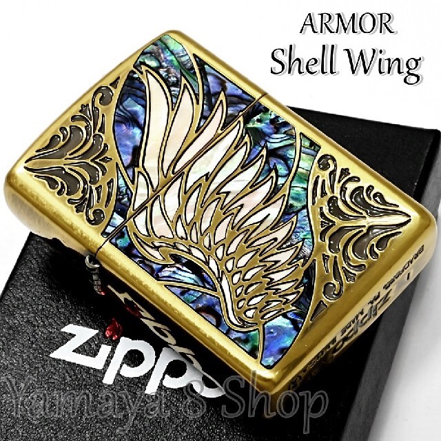 ZIPPO シェルウイング Inlay SV エンジェルウイング 両面 ライター