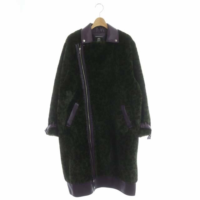 パメオポーズ 21AW OLGA COAT フェイクファー レオパード柄コート合成皮革裏地