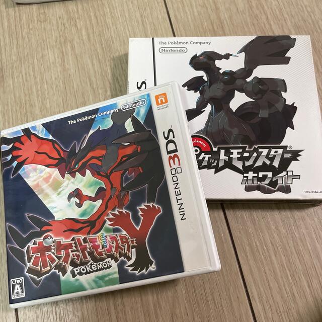 ニンテンドー3DS(ニンテンドー3DS)の2本セット　ポケットモンスター Y 3DS  ポケモン　ホワイトDSもおまけ エンタメ/ホビーのゲームソフト/ゲーム機本体(その他)の商品写真