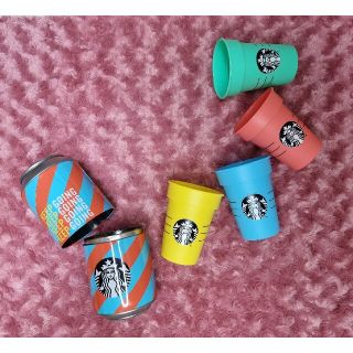 韓国スタバ ★ サマー ポータブルカップセット(4個入り)