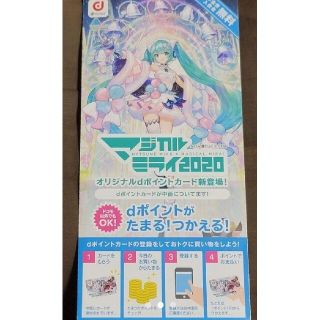 エヌティティドコモ(NTTdocomo)の初音ミク 非売品 限定dポイントカード(カード)