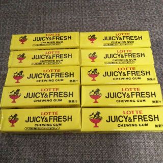 ロッテ復刻ガム JUICY&FRESH 10個セット(菓子/デザート)