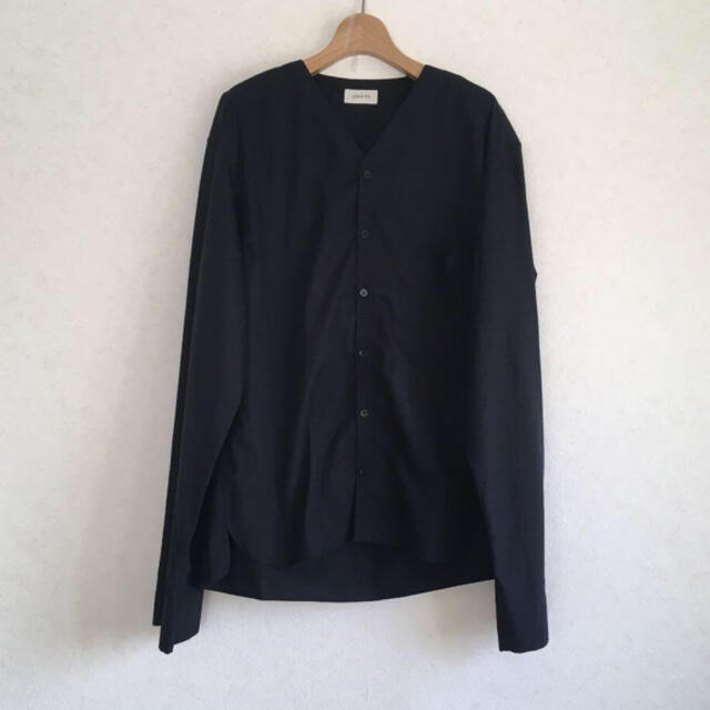 LEMAIRE V-NECK SHIRT midnight blue ルメール 低価格の 11271円 www