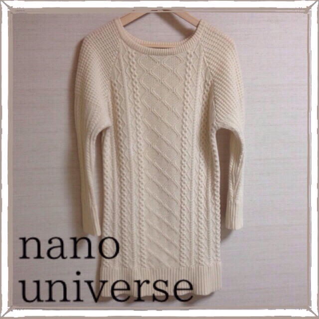 nano・universe(ナノユニバース)のnano•universe ニットワンピ レディースのトップス(ニット/セーター)の商品写真