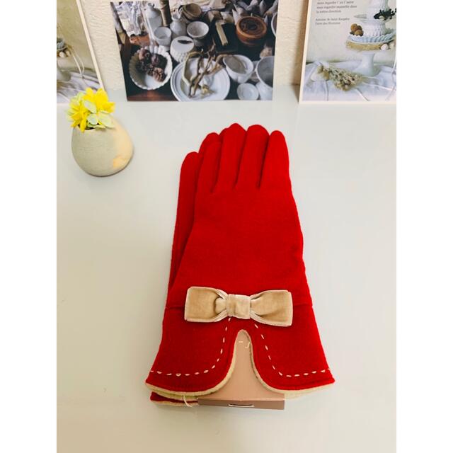 ef-de(エフデ)のエフデ【ef-de・RED・手袋】＊新品＊ レディースのファッション小物(手袋)の商品写真