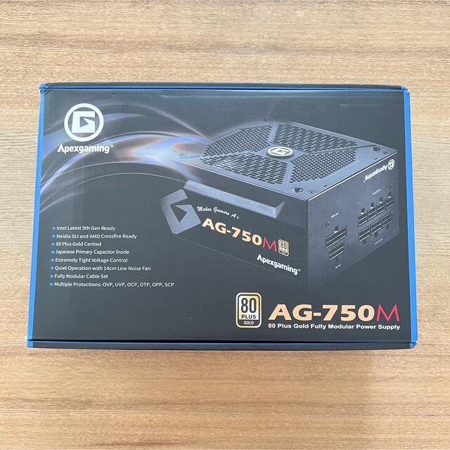 750W80PLUS認証Apexgaming AGシリーズ 80 PLUS GOLD認証 750W