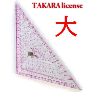 タカラ　製図マルチ定規　つまみ付　大　3mm厚　テンプレート　建築士　設計製図(その他)