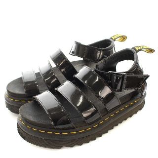 ドクターマーチン(Dr.Martens)のドクターマーチン サンダル BLAIRE エナメル UK3 22cm 黒(サンダル)