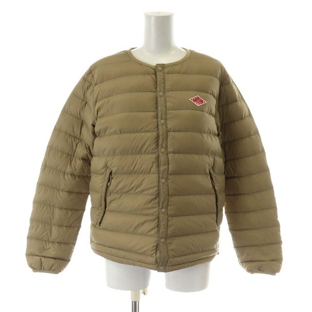 ダントン 19AW クルーネックインナーダウンジャケット 36 S ベージュ-