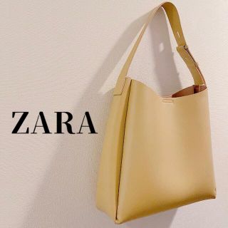 ザラ(ZARA)のZARA トートバッグ ショルダーバッグ イエロー(トートバッグ)