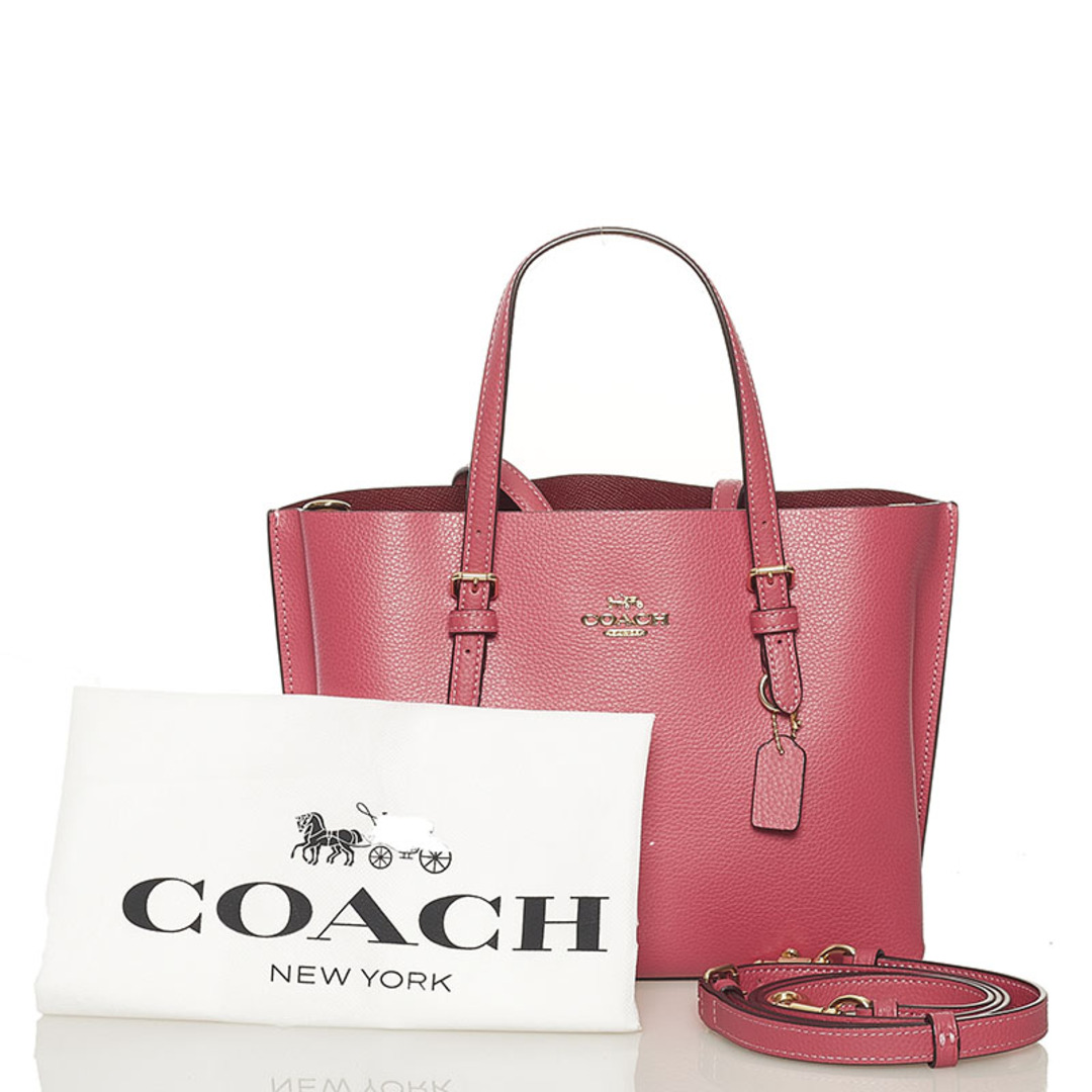 美品 コーチ ハンドバッグ ショルダーバッグ レザー レディース COACH