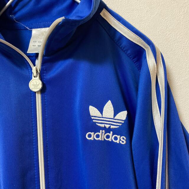 adidas - アディダス トラックジャケット ジャージ ブルー 刺繍ロゴ