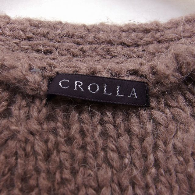 CROLLA(クローラ)のクローラ crolla ニット カーディガン ロング ウール混 起毛 無地 レディースのトップス(カーディガン)の商品写真