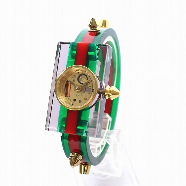 Gucci - グッチ ヴィンテージ ウェブ スケルトン 腕時計 バングルウォッチ 143.5の通販 by ベクトル ラクマ店｜グッチならラクマ