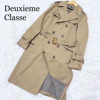 ドゥーズィエムクラス(DEUXIEME CLASSE)のDeuxieme Classe 定番人気♪ギャバトレンチコート ベージュ 36(トレンチコート)