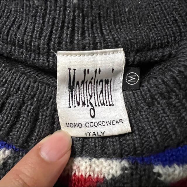 トップス【Modigliami】90s イタリア製　3D ニット　セーター 編み込み