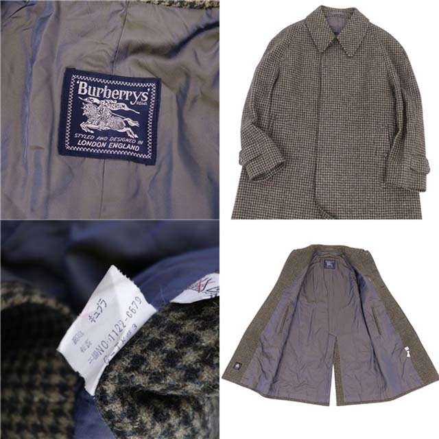 BURBERRY - Vintage バーバリー ステンカラーコート ウール BURBERRY - Vintage バーバリー ステンカラーコート ウール