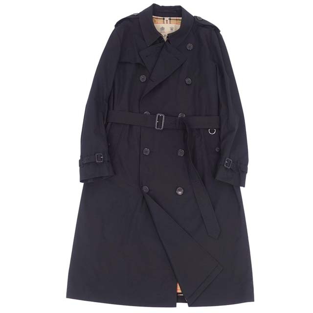 BURBERRY(バーバリー)のバーバリー トレンチコート THE KENSINGTON 52 XL ブラック メンズのジャケット/アウター(トレンチコート)の商品写真