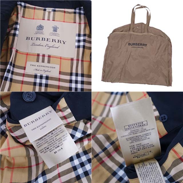 BURBERRY(バーバリー)のバーバリー トレンチコート THE KENSINGTON 52 XL ブラック メンズのジャケット/アウター(トレンチコート)の商品写真