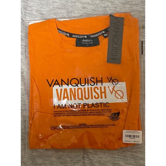 VANQUISH(ヴァンキッシュ)のVANQUISH FITNESS オレンジTシャツ 正規品 Ｍ メンズのトップス(Tシャツ/カットソー(半袖/袖なし))の商品写真