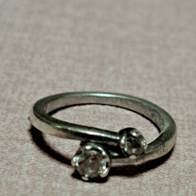 ピンキーリングキュービックジルコニア レディースのアクセサリー(リング(指輪))の商品写真