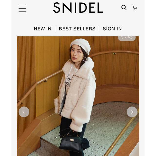 SNIDEL(スナイデル)の(snidel) リバーシブルボアボンバージャケット レディースのジャケット/アウター(その他)の商品写真