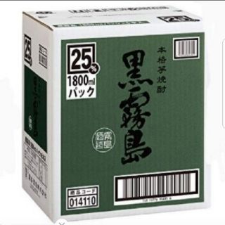 Ys305  黒霧島 芋 25° 1.8Lパック   ６本