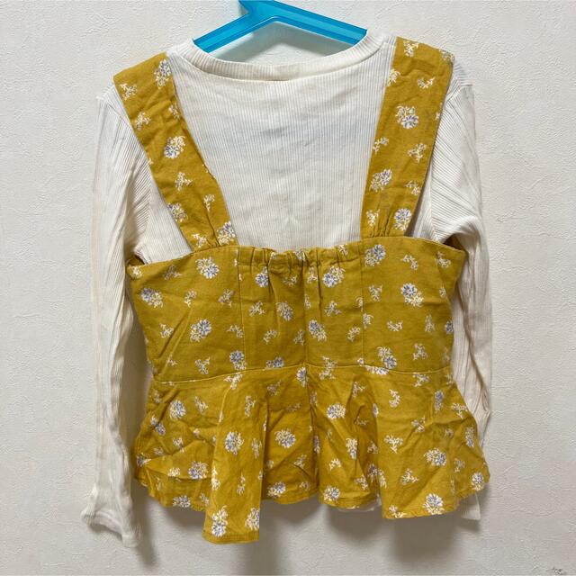 petit main(プティマイン)のPetit main ビスチェ付きカットソー 130cm キッズ/ベビー/マタニティのキッズ服女の子用(90cm~)(Tシャツ/カットソー)の商品写真