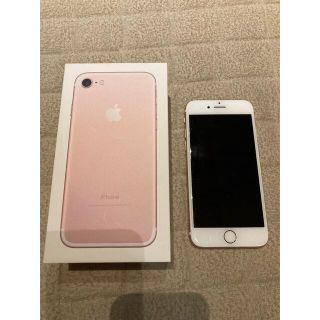 アイフォーン(iPhone)の【ジャンク品】iPhone7 256GB ローズゴールド docomo(スマートフォン本体)