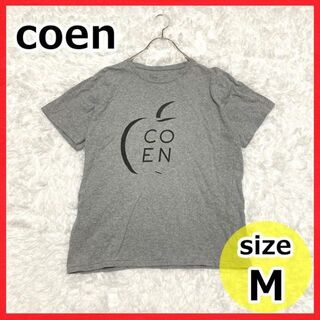coen - coen コーエン メンズ レディース Tシャツ M グレー 半袖 クルーネック