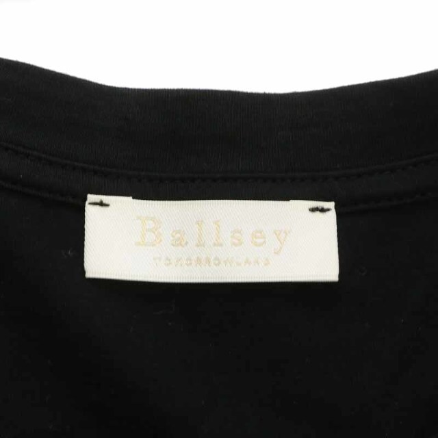 Ballsey(ボールジィ)のボールジー 22SS コットンジャージーコンビ ティアード プルオーバー S 黒 レディースのトップス(カットソー(半袖/袖なし))の商品写真