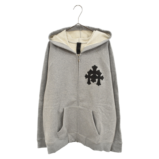 CHROME HEARTS クロムハーツ GRP Y NOT Raglan Pullover Hoodie ワイノット ラグラン クロスパッチ スウェットプルオーバーパーカー ネイビー