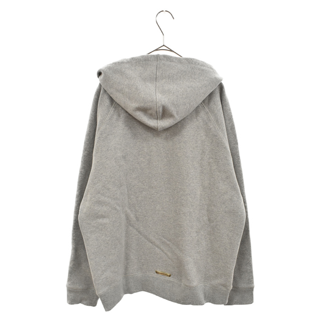 CHROME HEARTS クロムハーツ GRP Y NOT Raglan Sleeve Zip Up Hoodie クロスパッチ ワイノットラグランスリーブジップアッププルオーバーパーカー グレー CHROME HEARTS クロムハーツ GRP Y NOT Raglan Sleeve Zip Up Hoodie クロスパッチ ワイノットラグランスリーブジップアッププルオーバーパーカー グレー