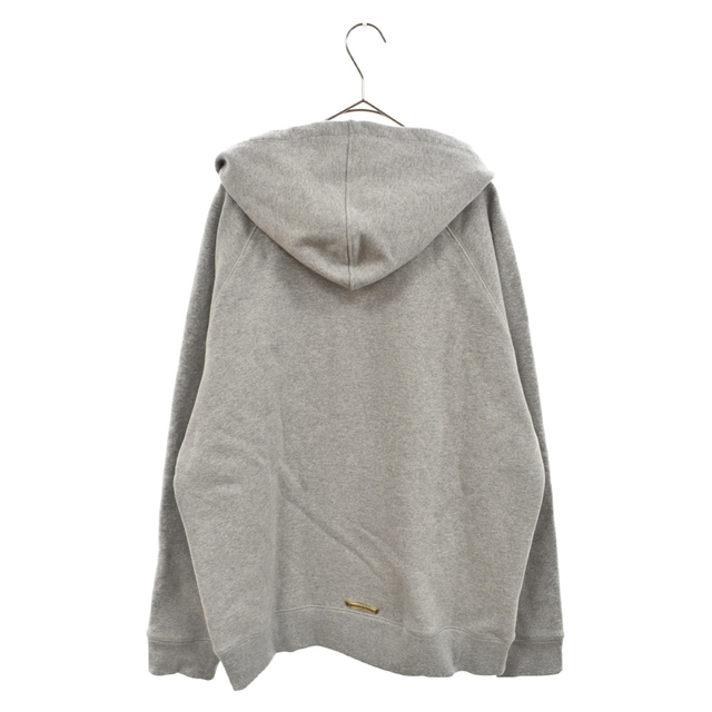 CHROME HEARTS クロムハーツ GRP Y NOT Raglan Sleeve Zip Up Hoodie クロスパッチ ワイノットラグランスリーブジップアッププルオーバーパーカー グレー 1