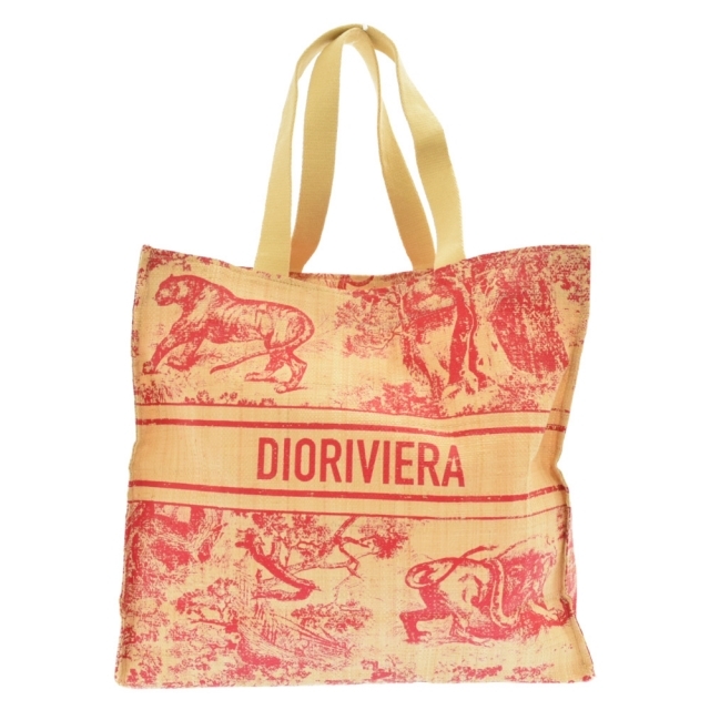 DIOR ディオール VIP限定 ロゴストロー ブックトートバッグ ベージュ