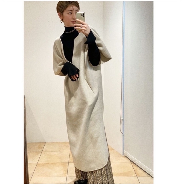 TODAYFUL(トゥデイフル)のnon様専用　TODAYFUL Wool Caftan Dress 36 レディースのワンピース(ロングワンピース/マキシワンピース)の商品写真