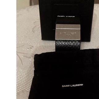 サンローラン(Saint Laurent)のサンローラン　黒　ブレスレット　レディース(ブレスレット/バングル)