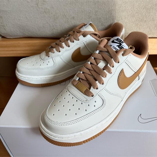 NIKE ナイキ エアフォース1 バイユー ベージュ キャメル 23.5㎝ | www