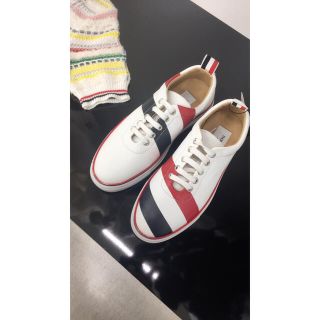 THOM BROWNE トムブラウン シューズ  コットンキャンバス シューズ