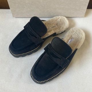 ジミーチュウ(JIMMY CHOO)の新品 ジミーチュウ ファーシューズ(ローファー/革靴)