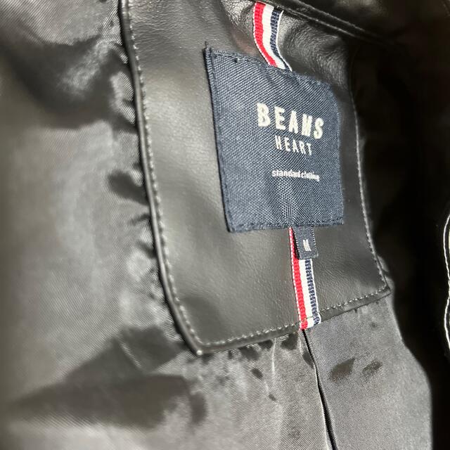 BEAMS(ビームス)のビームス　フェイクレザージャケット メンズのジャケット/アウター(レザージャケット)の商品写真