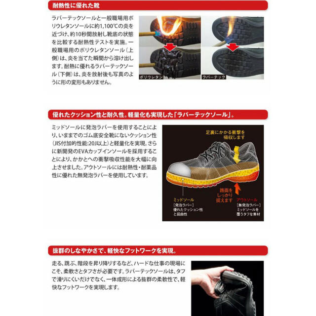 ミドリ安全(ミドリアンゼン)のミドリ安全 安全靴 オールハトメ ブラック RT730F 27cm メンズの靴/シューズ(その他)の商品写真